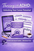 Unlocking Potential: ADHD Job Search Toolkit for Adults Bundle PDF