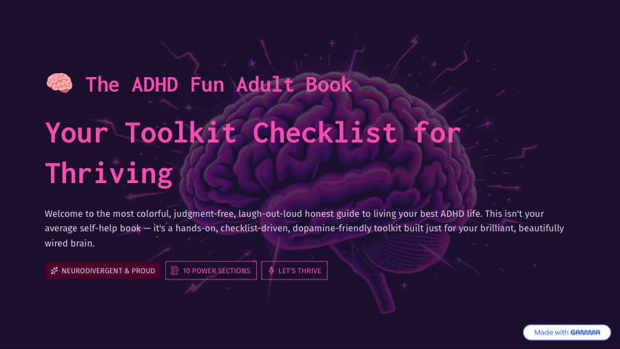 Intro Toolkit ADHD + Chronic Illness Survival Bundle PDF